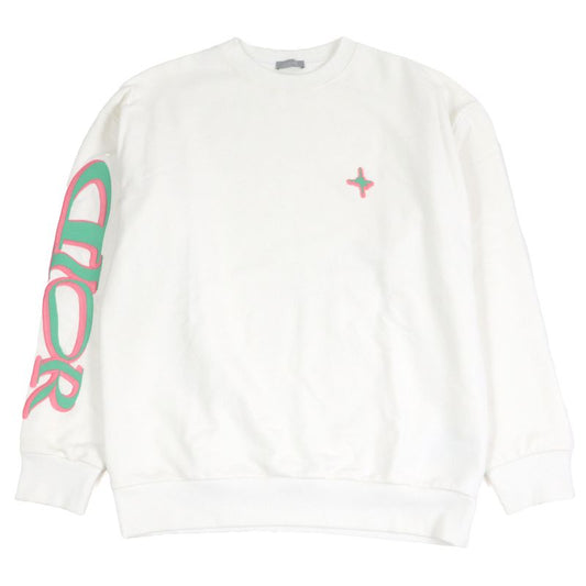 DIOR Homme 513j670a0531 Louis Hamilton 100% Cotton Sweatshirt Ivory S Made In