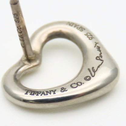 Tiffany & Co Earrings Open Heart 925 Silver Approx 2.1g Silver Elsa Peretti