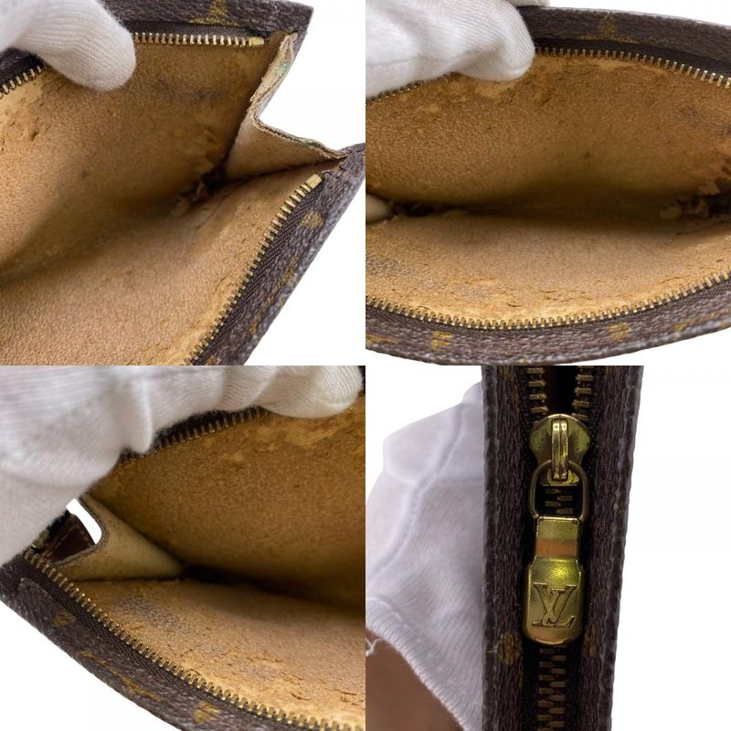 Louis Vuitton Vintage Bucket Pouch Small Bag Makeup Pouch Clutch Bag Monogram