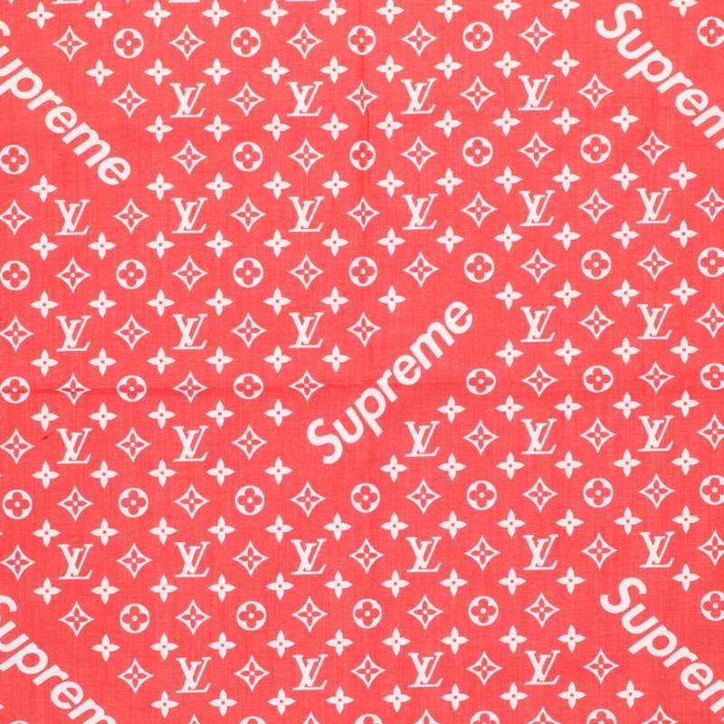 Supreme Louis Vuitton 17AW LV Monogram Bandana Monogram Scarf Men's