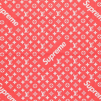 Supreme Louis Vuitton 17AW LV Monogram Bandana Monogram Scarf Men's