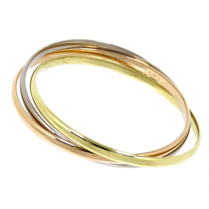 Cartier Trinity Bracelet Classic Model 18K Yellow Gold 18K White Gold 18K Pink
