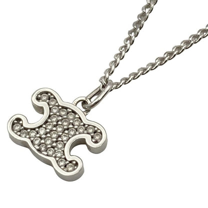 Celine Necklace Triomphe Silver And Clear