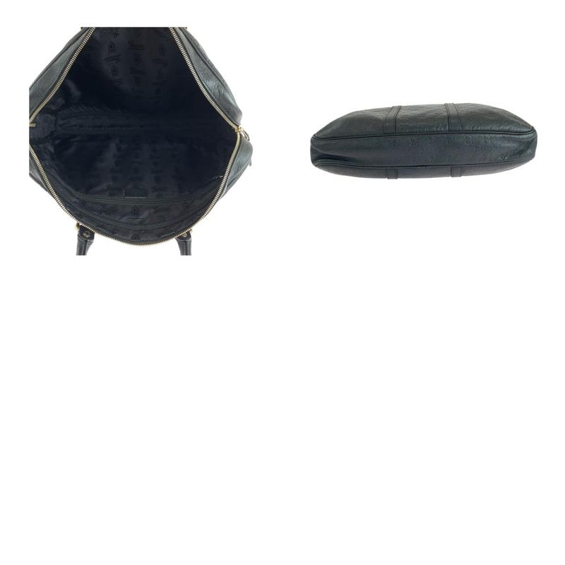 Guccissima Black Silver Hardware Leather 208463 Business Bag Shoulder Bag 2way