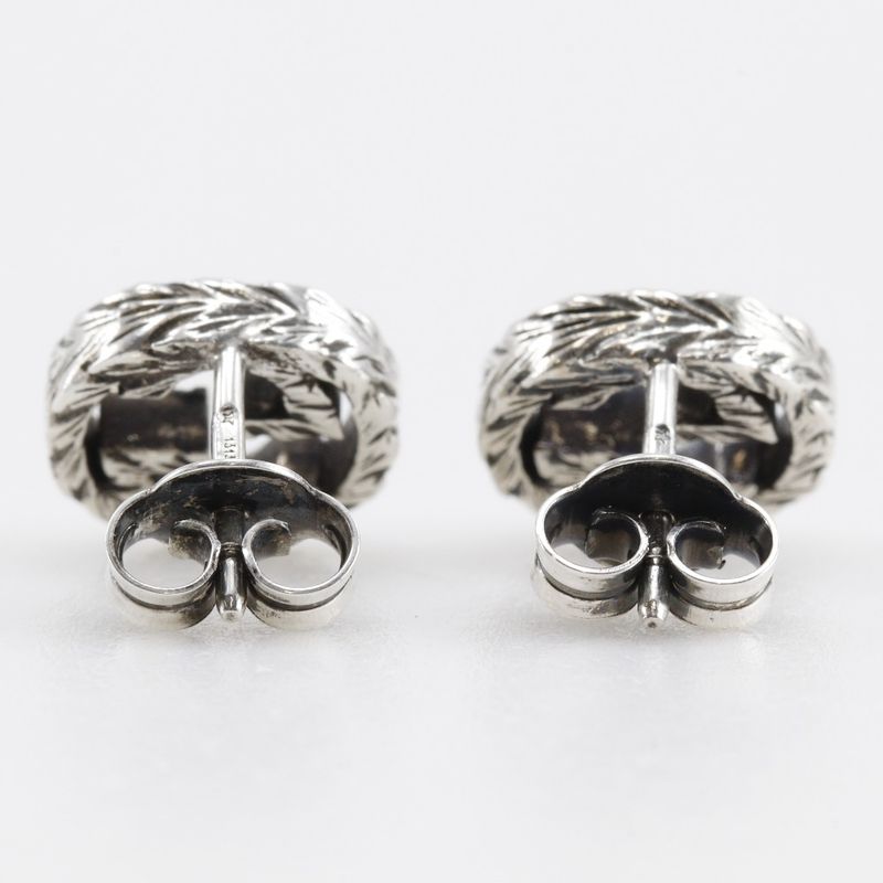 Gucci Interlocking G Metal Silver Unisex 2.9g Earrings