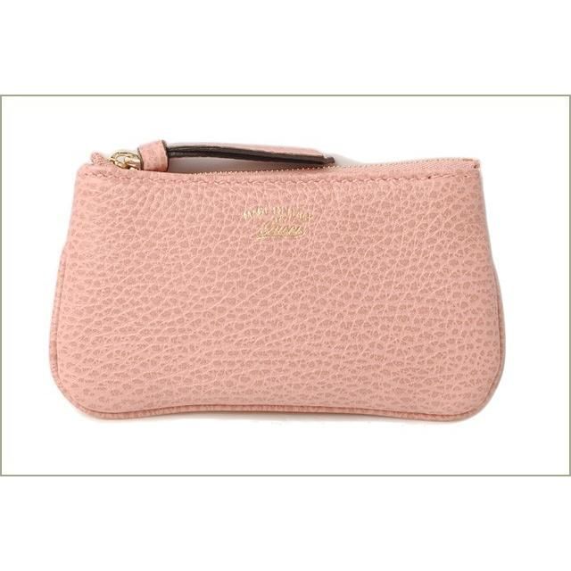 Unused Gucci Coin Case Key Case With Swing Key Ring Bright Pink