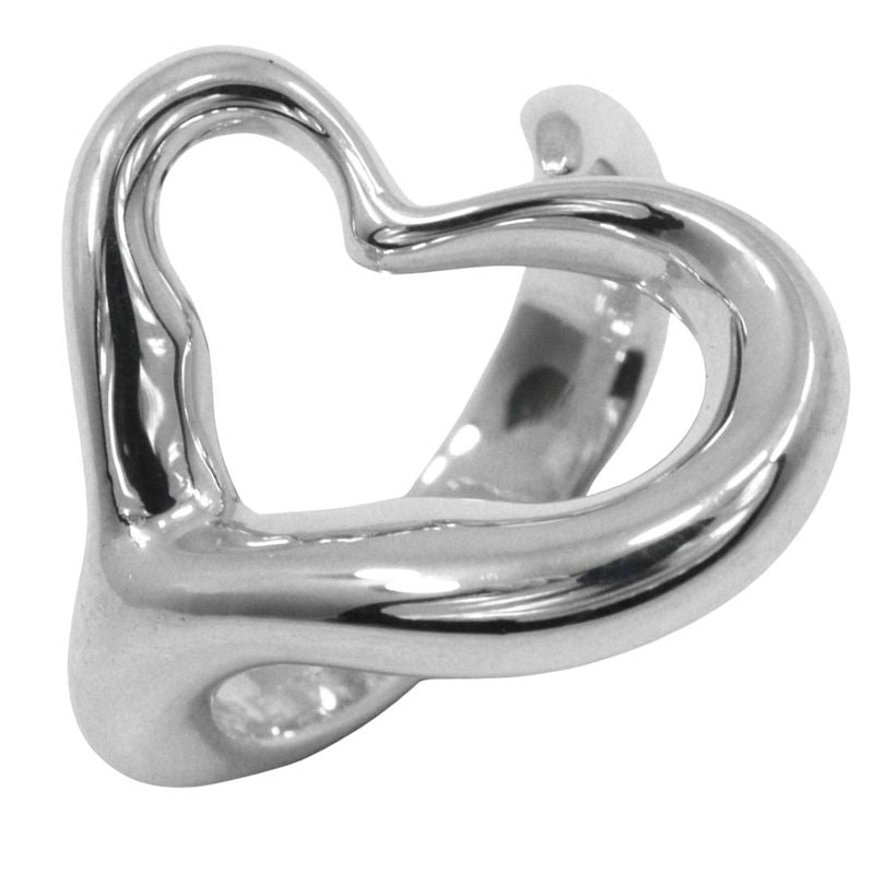 Tiffany & Co Open Heart Elsa Peretti Silver 925 Size 9 Ladies 5.6g Ring