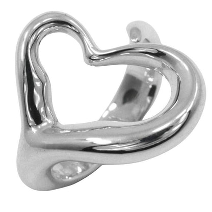 Tiffany & Co Open Heart Elsa Peretti Silver 925 Size 9 Ladies 5.6g Ring