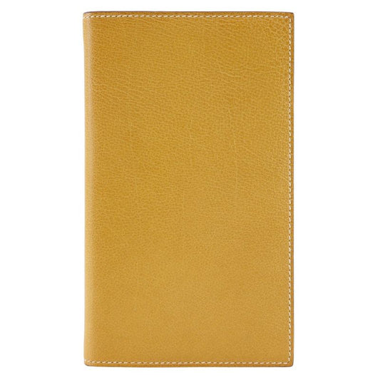 Hermes Agenda Vision Chevre Yellow □L Unisex Notebook Cabas
