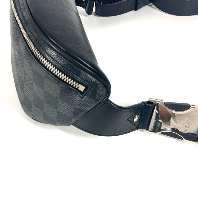 Louis Vuitton Body Bag Bum Bag N40362 Damier Graphite Canvas Black