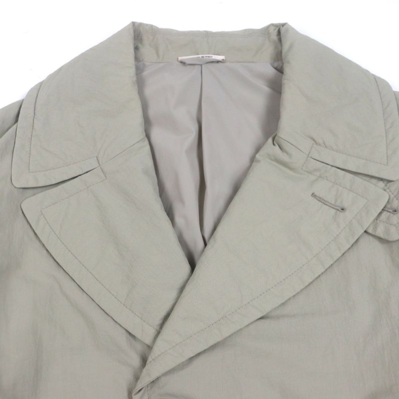  Hermes 22AW Silver Hardware Lightweight Single Chester Mod Coat With Padding