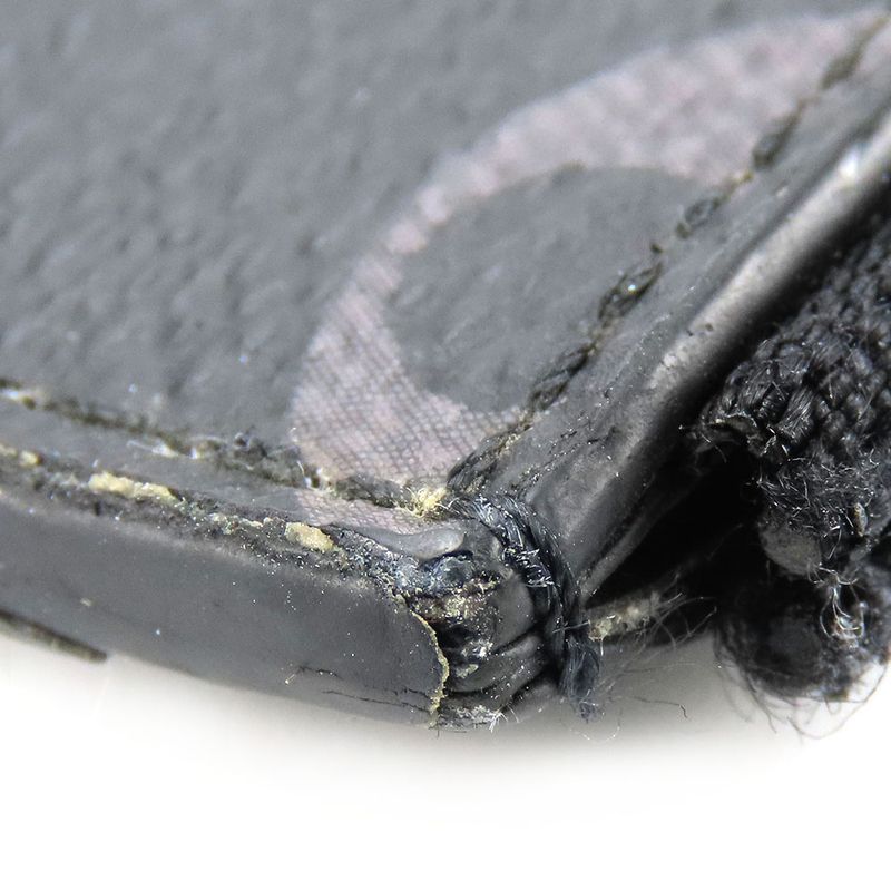 Louis Vuitton Coin Case Coin Card Holder M30271 Taiga Monogram Eclipse Ardoise