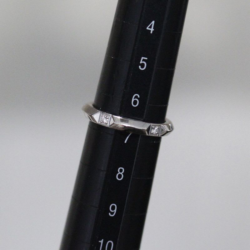 Tiffany & Co True Band Diamond Ring 6.5 Pt950 E1883