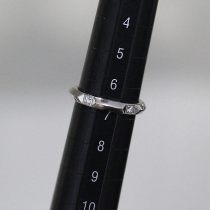 Tiffany & Co True Band Diamond Ring 6.5 Pt950 E1883