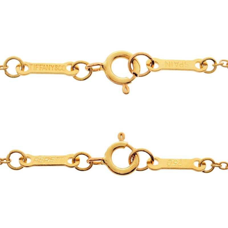 Tiffany & Co Tiffany & Co Open Teardrop Necklace 18K Yellow Gold 38g Gold Elsa