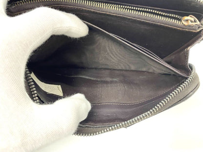Bottega Veneta Intrecciato Leather Round Zipper Long Wallet Long Wallet