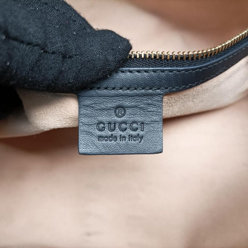 Gucci Ophidia GG Small Black And Green And Red Suede 524532 F024647109