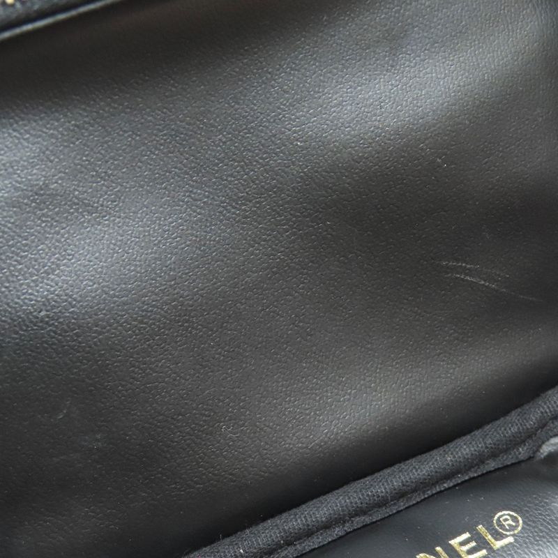 Chanel Vanity Gold Hardware Tote Bag Grained Calfskin Women's