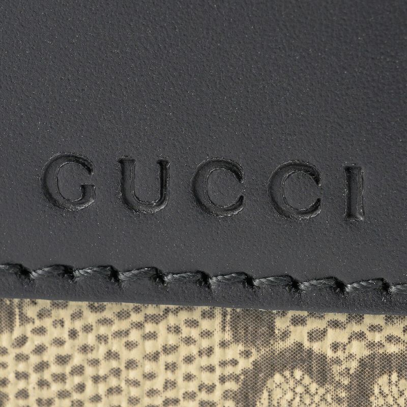 Gucci Coin Case GG Supreme Beige/black