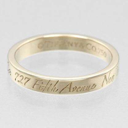 Tiffany & Co Notes 18K Yellow Gold Size 7.5 Ladies' 2.67g Ring