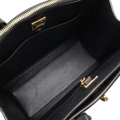 Louis Vuitton City Steamer PM Handbag 2WAY Shoulder Bag Leather Noir Black
