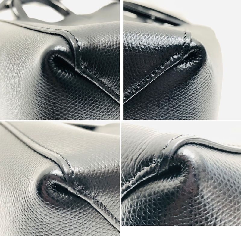 Celine Vertical Cabas Small 176183 2way Bag Black Leather Tote Crossbody