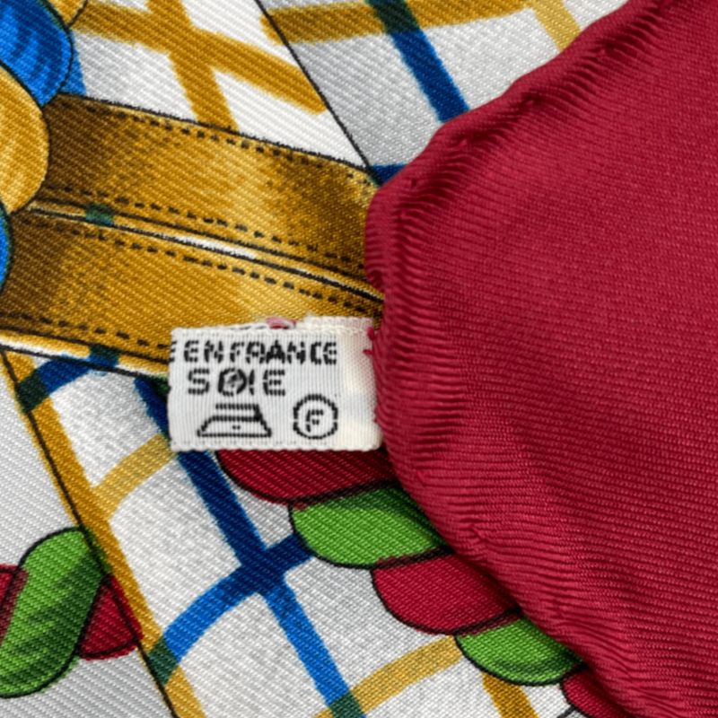 Hermes Carre 90 Grande Tenue Horse Ceremonial Dress Multicolor