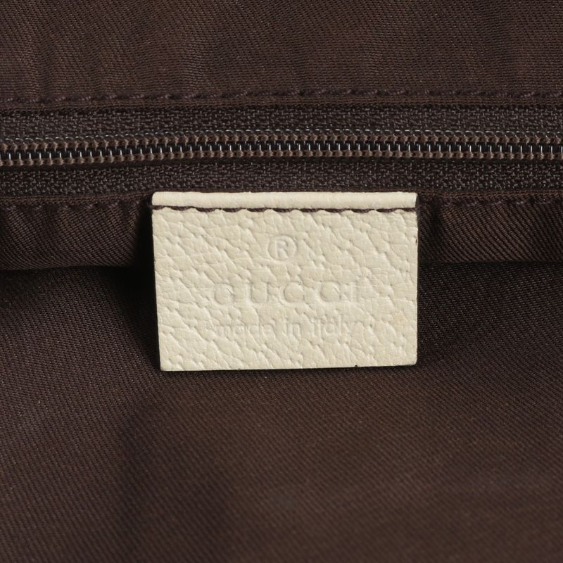 Gucci GG Canvas Abby 141472 Leather Tote Bag Shoulder Hand A4 Beige Women's EME