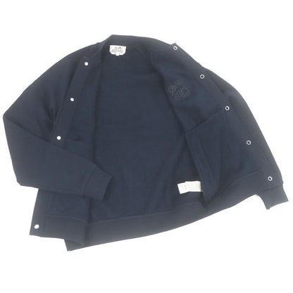 Hermes H467830hz Quaterb H Rie Button Lamb Leather Patch Teddy Blouson Studded