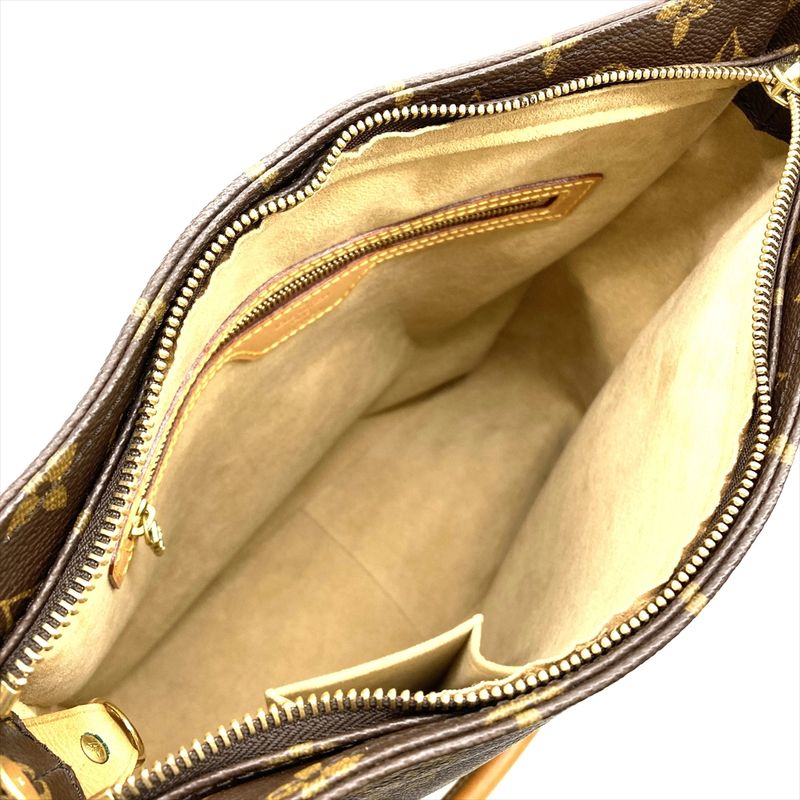 Louis Vuitton Looping GM Shoulder Bag Monogram Canvas M51145 Brown Gold