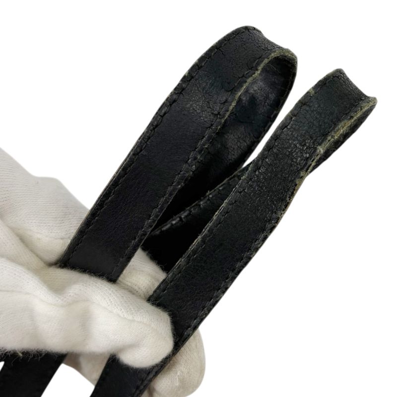 Gucci Mini Tote Bag GG Canvas Black Shoulder