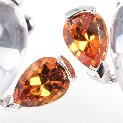 Cartier Sorbet 18kwhite Gold X Diamonds X Multi-stone Ladies 9.5g Earrings