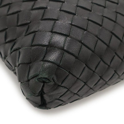 Bottega Veneta Intrecciato Shoulder Bag Crossbody Leather Black 179330
