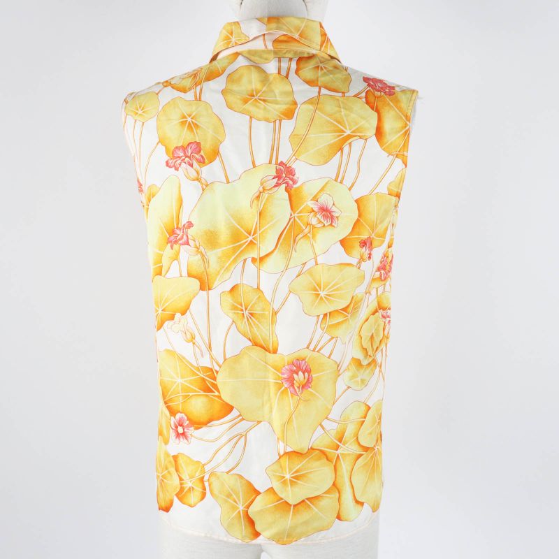 Hermes Vintage Margiela Period Les Capucines Golden Lotus Flower