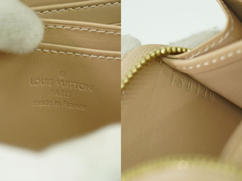 Authentic Louis Vuitton LV Zippy Coin Purse Vernis Leather Coin Case Rose