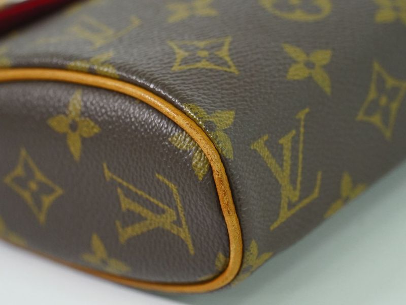 Authentic Louis Vuitton LV Sonatine Monogram Handbag Brown M51902 Sonatine