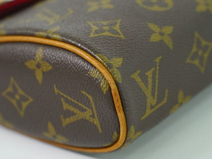 Authentic Louis Vuitton LV Sonatine Monogram Handbag Brown M51902 Sonatine