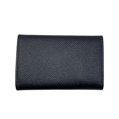 Em0680 Bvlgari 6-ring Key Case 20234 Men's Black Leather Black