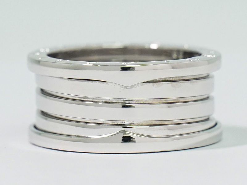 Authentic Bulgari Bvlgari B-zero1 750 WG Ring 60 18.5 White Gold Accessories