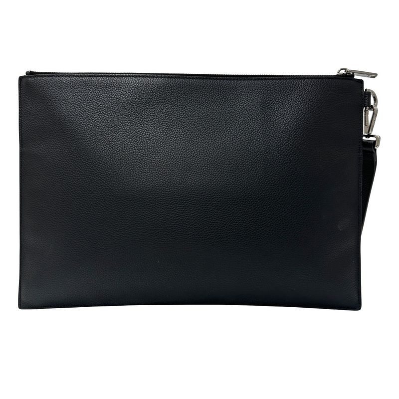 Dior Bag Men's Brand Clutch Bag Second Bag Leather Black Mini Bag