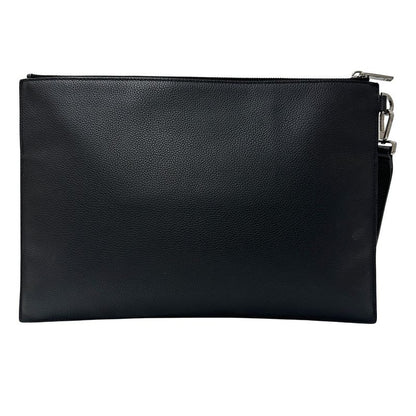 Dior Bag Men's Brand Clutch Bag Second Bag Leather Black Mini Bag
