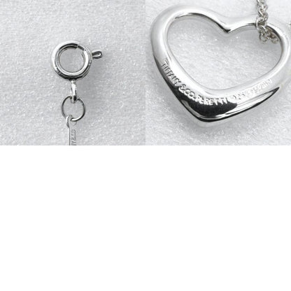 Tiffany & Co Open Heart Elsa Peretti 925 Silver Ladies 2.4g Necklace