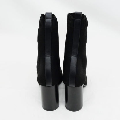 Hermes Jenna 90 Black Size 38 1 2 25cm (9.84in) Short Knit Boots