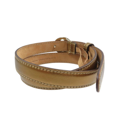 Gucci GG Logo 159614 Leather Gold Hardware Gold 85-34 Belt 0976 Gucci