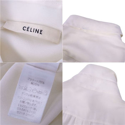 Celine Shirt Phoebe Period Blouse Long Sleeve Silk