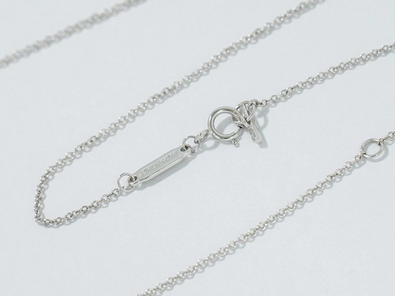 Authentic Tiffany & Co Tiffany & Co T Two Open Vertical Bar Au750 WG Necklace