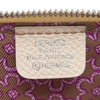 Hermes Coin Case Azap Silk Inn Mini Compact Vaux Epson Nata Silver Hardware Off