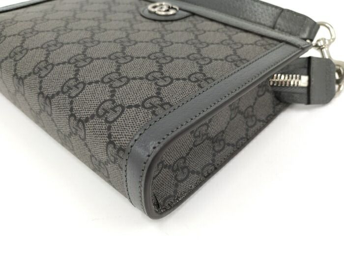 Gucci Shoulder Bag PVC Gray 795467