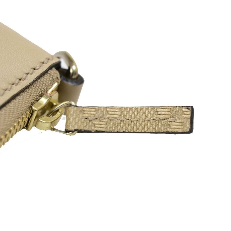 Gucci Pouch Diamante Beige Leather 67bs128