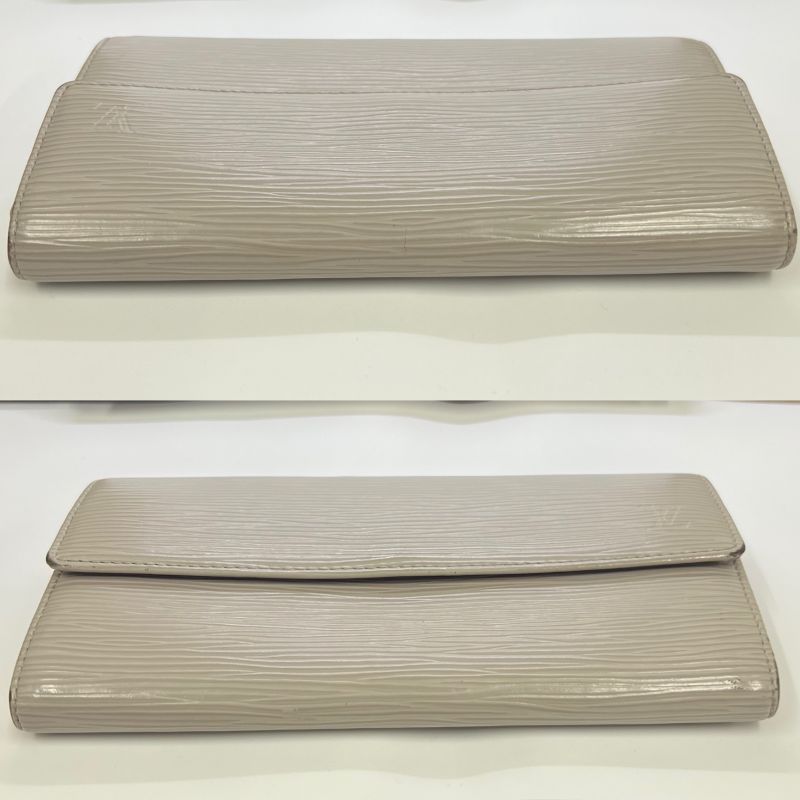 Louis Vuitton Long Wallet Portefeuille-sarah Epi Gray M60318 09bs076